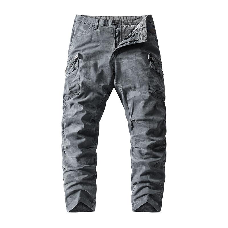 Men's Casual Outdoor Camouflage Multi-Pocket Cargo Pants 08047321M