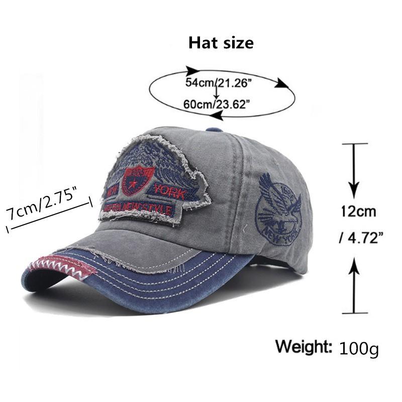 Men's Embroidery Washed Old Hat 70111280TO