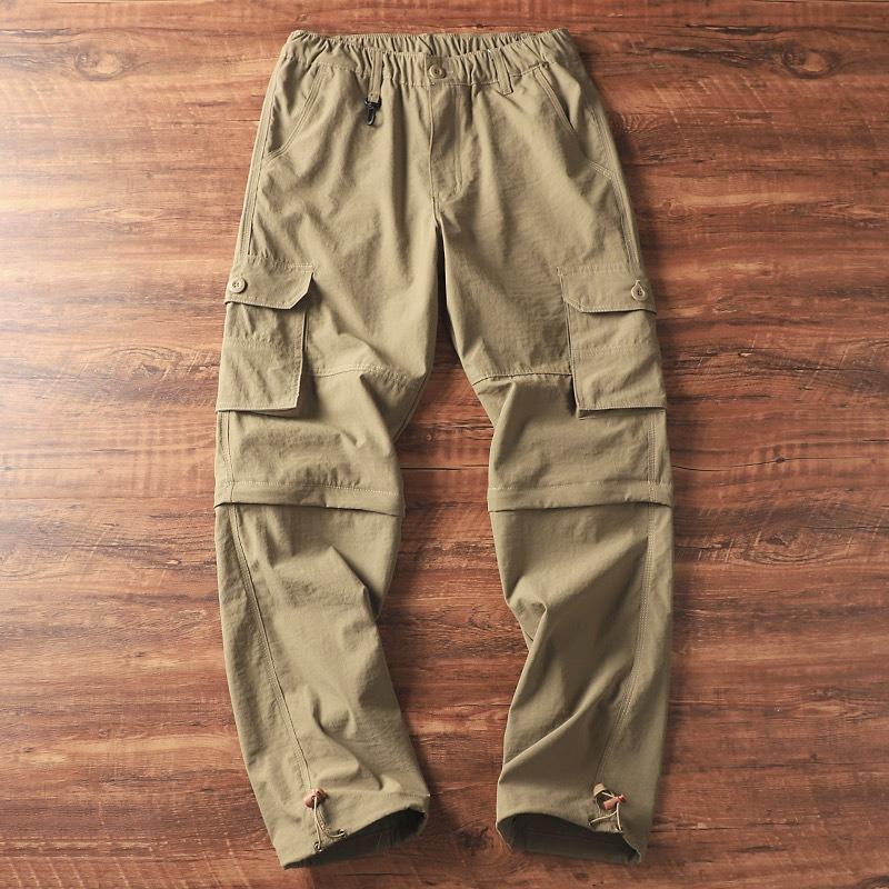 Men's Outdoor Loose Detachable Straight Cargo Pants 45896177Y