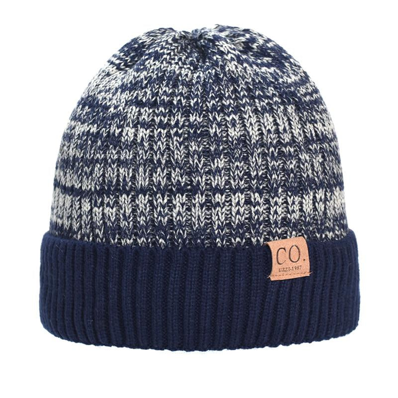 Gorro grueso y cálido de lana de doble capa para hombre 42893515U