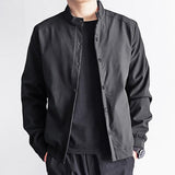 Men's Casual Stand Collar Single Breasted Quick Dry Loose Jacket 54422095M
