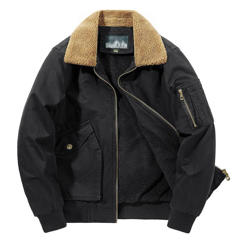 Veste épaisse en polaire Sherpa à col montant pour homme 70425392U