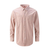 Men's Casual Corduroy Lapel Double Breast Pockets Long Sleeve Shirt 98041516Y