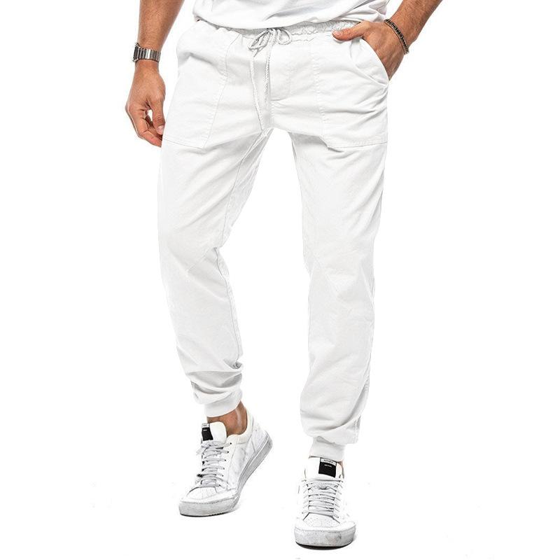 Men's Casual Solid Color Cargo Pants 87961307Y
