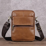 Men's Cowhide Vintage Casual Crossbody Bag 25314834X