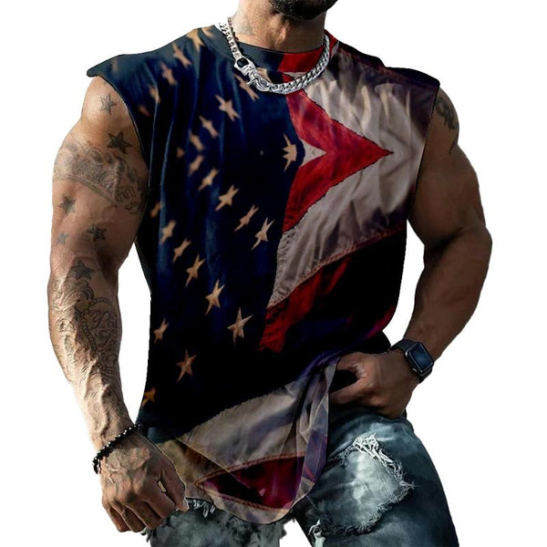 Men's Independence Day Printed Tank Top 74872022X