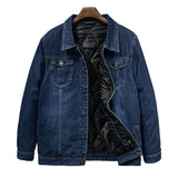 Men's Loose Denim Thickened Quilted Two Piece Jacket 51459657X