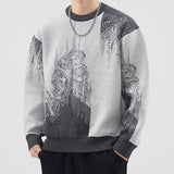 Men's Crew Neck Thickened Knitted Sweater 57747251U