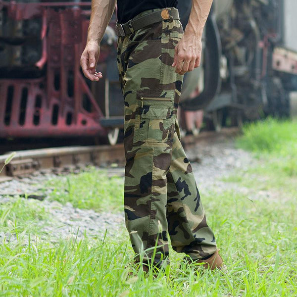 Men's Outdoor Casual Camouflage Cargo Pants 07477944Y