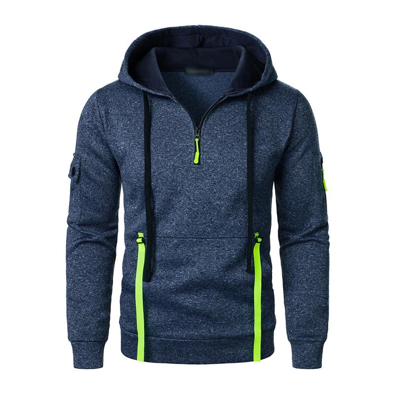 Men's Casual Kangaroo Pocket Loose Sports Hoodie 52960130M