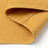 Men's Casual Solid Color Cotton Loose Lapel Long Sleeve Shirt 61195220M