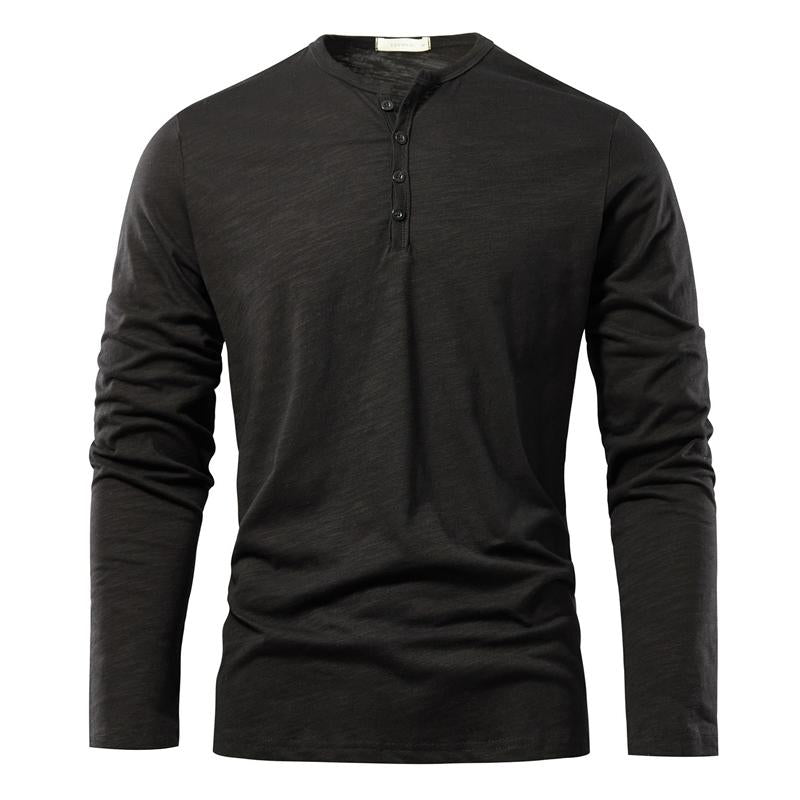 Men's Bamboo Cotton Bottoming Long-sleeved T-shirt 82017347X