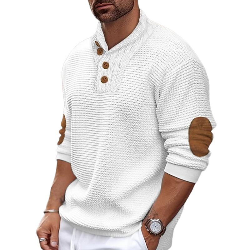 Men's Casual Colorblock Knitted Pullover Sweater 46566504X