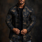 Men's Camouflage Print Mid-length Coat 21297003X