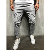 Men's Casual Striped Color Block Pants 07375042Y