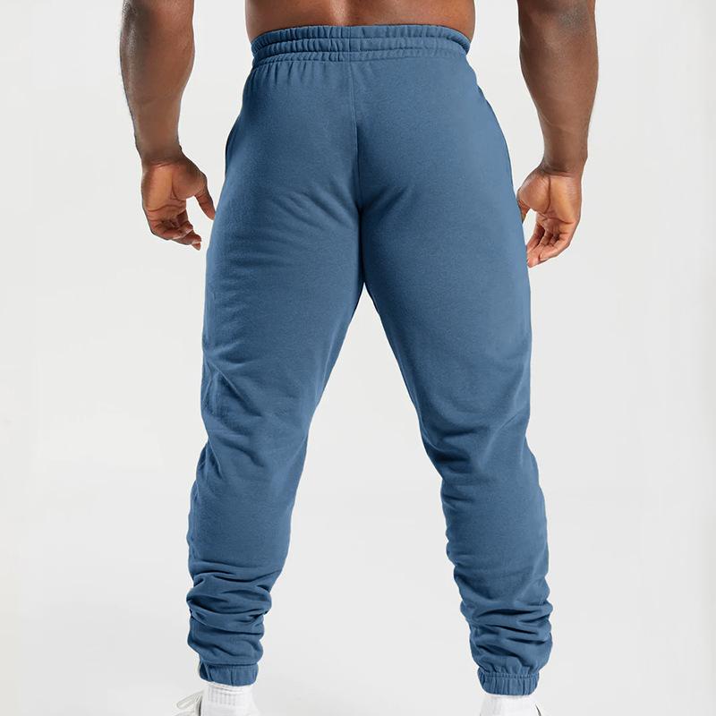 Men's Casual Cotton Blend Elastic Waist Loose Sports Pants 78141954M