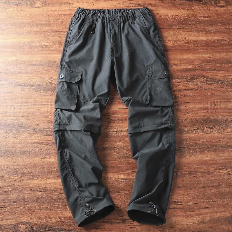 Men's Outdoor Loose Detachable Straight Cargo Pants 45896177Y