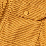Men's Vintage Corduroy Sherpa Warm Lapel Flap Pocket Jacket 00219157M