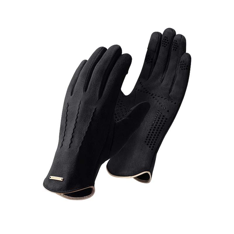 Men's Winter Outdoor Sports Cycling Thickened Suede Gloves 35164274K