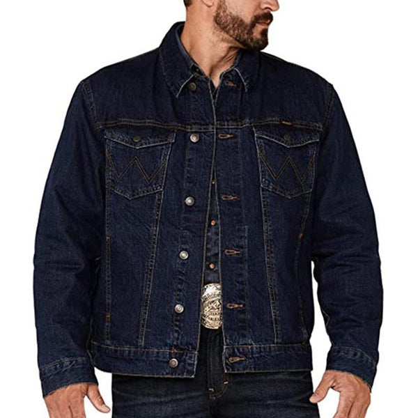 Men's Vintage Western Denim Jacket 76212361Y