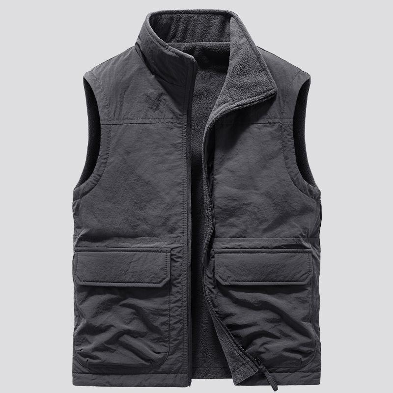 Men's Double-sided Stand Collar Vest 78271021U