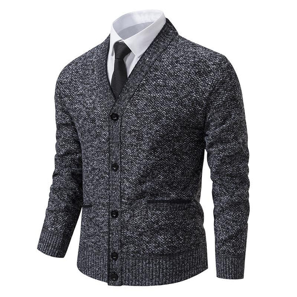 Men's V-neck Casual Knitted Jacket 56133314X