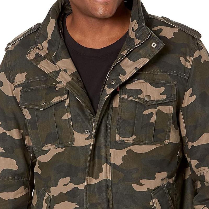 Men's Outdoor Camouflage Stand Collar Jacket 43269059X