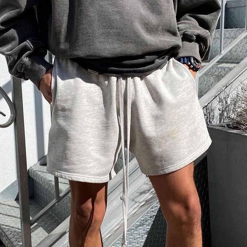 Men's Loose Sports Casual Breathable Solid Color Shorts 23069065X