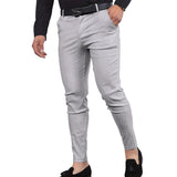 Men's Solid Color Casual Suit Pants 28229760X