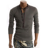 Men's Casual Retro Fake Two Piece Long Sleeve T-Shirt 24939762X
