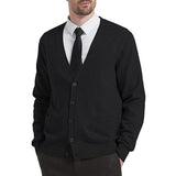 Men's Casual Solid Wool Blend Knit Cardigan 53641979Y