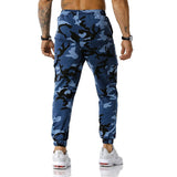 Men's Casual Camouflage Elastic Waist Outdoor Gym Pants 25536337M