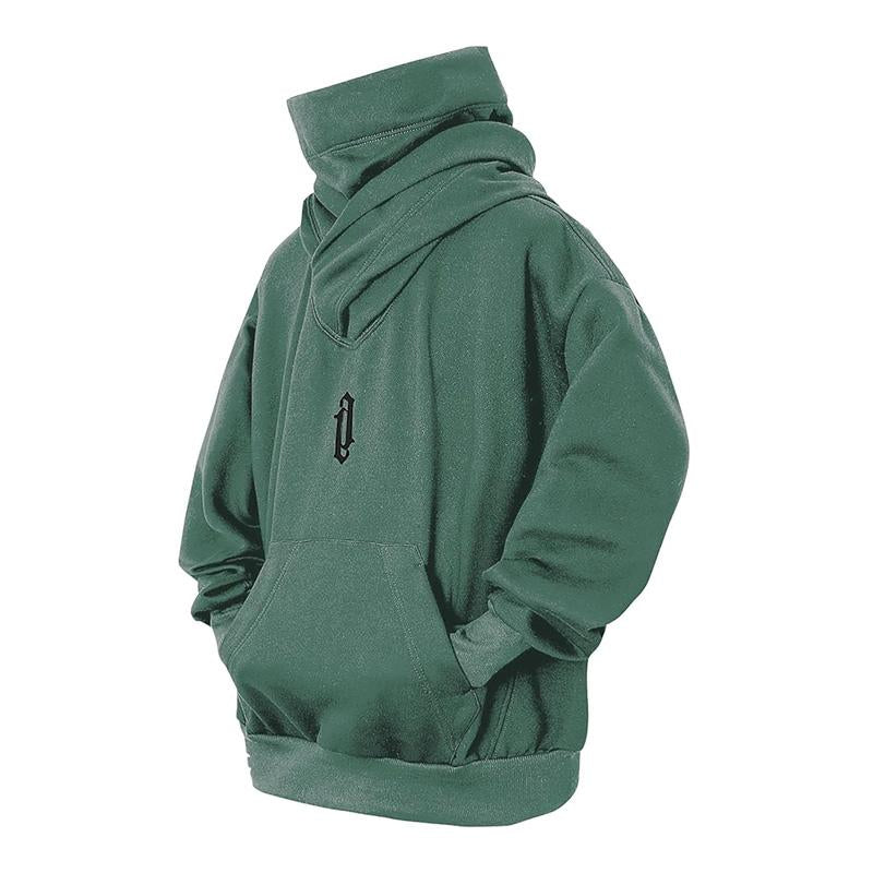 Men's Autumn Loose Casual Solid Color Hoodie 34216151U