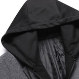 Men's Casual Color Block Removable Hooded Coat 25909603X