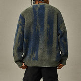 Men's Contrast Striped Knitted Sweater 12203882U