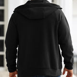 Men's Hooded Polar Fleece Zip-Up Jacket 51830535X