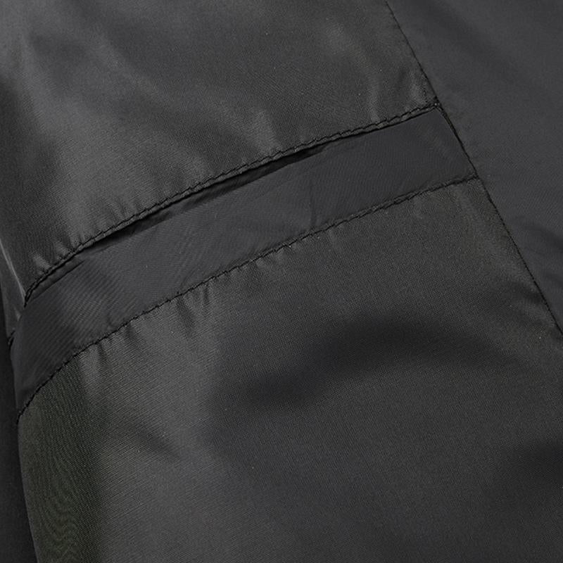 Men's Casual Contrast Color Patchwork Hooded Warm Zipper Padded Jacket 23417716M