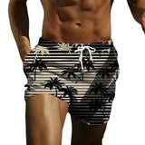 Men's Sports Hawaiian Print Board Shorts 80145568X