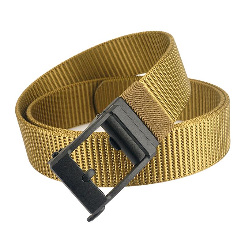 Ceinture en nylon à boucle automatique givrée décontractée pour homme 01225304M