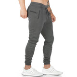 Men's Solid Drawstring Elastic Waist Sports Casual Pants 93142984Z