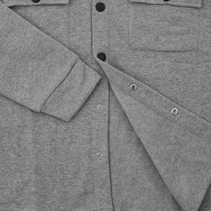 Men's Solid Color Lapel Fleece Jacket 50634835X