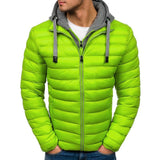 Men's Winter Warm Double Layer Hooded Cotton Coat 49905347X