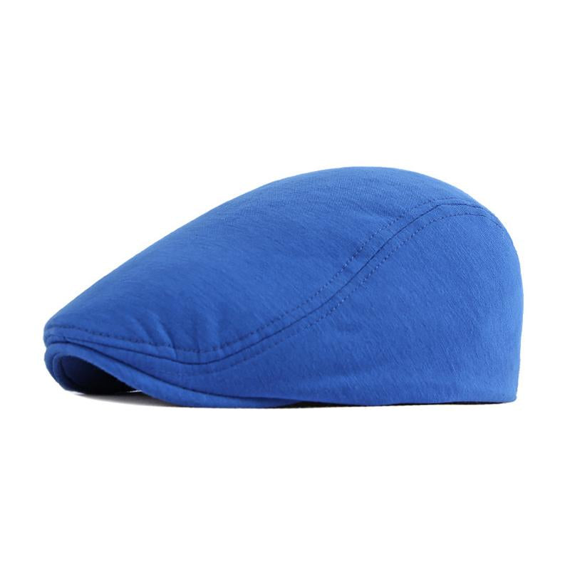 Men's Casual Solid Color Cotton Blend Beret 82609230M