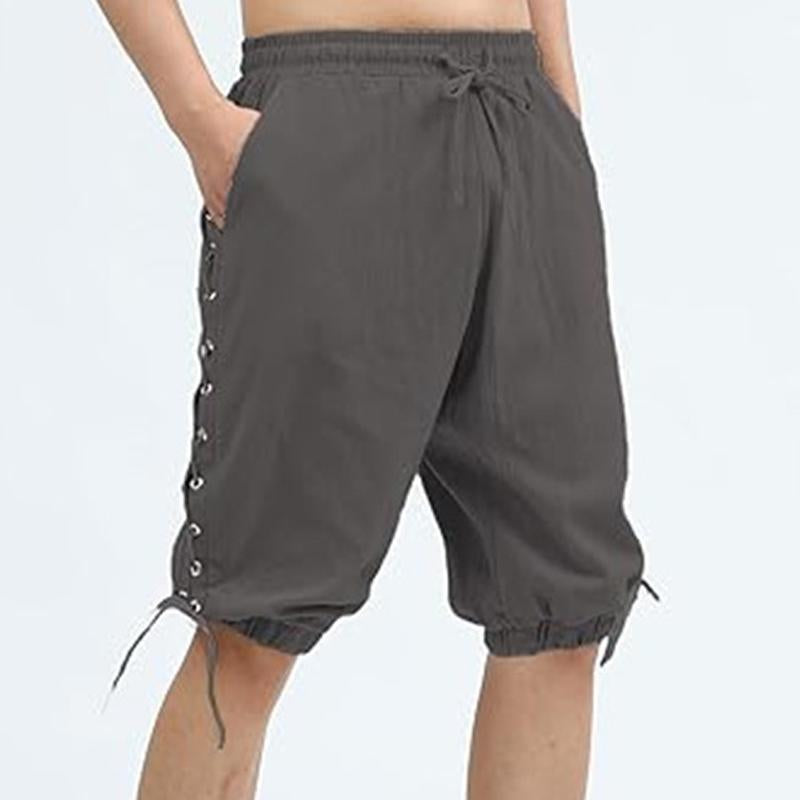 Men's Casual Solid Color Drawstring Pants 96689612Y