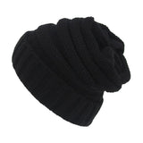 Men's Casual Solid Color Loose Knitted Beanie Hat 95928449M