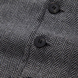Men's Vintage V-Neck Single Breasted Patch Pocket Suit Vest (Shirt and Tie Excluded) 02085676M