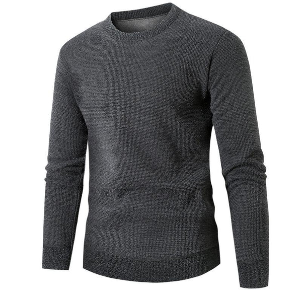 Men's Round Neck Casual Loose Inner Sweater 78409484X