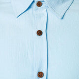 Men's Vintage Cotton and Linen Long Sleeve Shirt 94217561Y