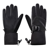 Men's Winter Adjustable Elastic Windproof and Waterproof Thickened Warm Gloves 79690967U