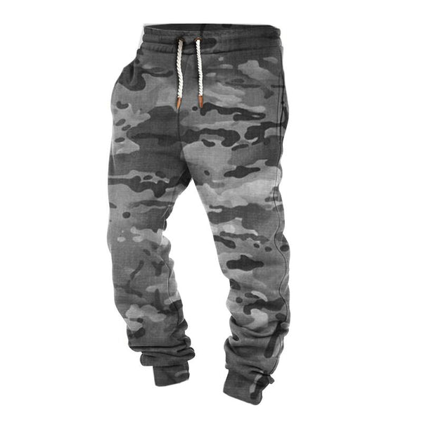 Men's Casual Camouflage Print Drawstring Sweatpants 31620534Y